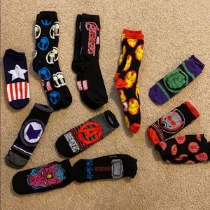 Assortment of Marvels Avenger Gender Neutr. Socks